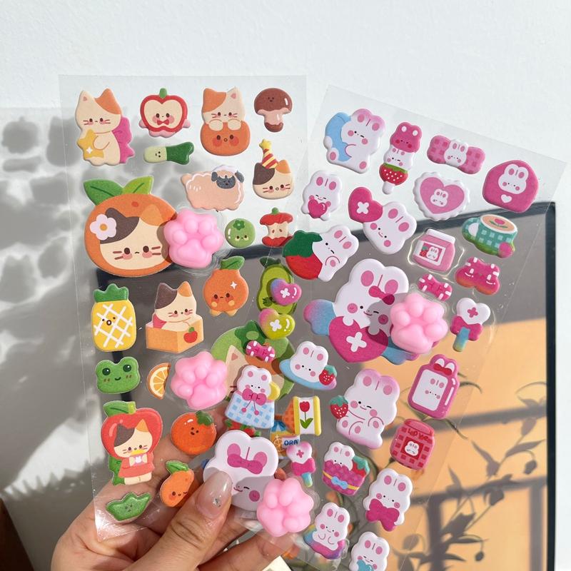 Funny Puppy Shiba Inu Dog Sticker 3D Cute Dog Silicone Belly Puppy Stickers Mobile Phone Decoration Party Favor Kids Gifts