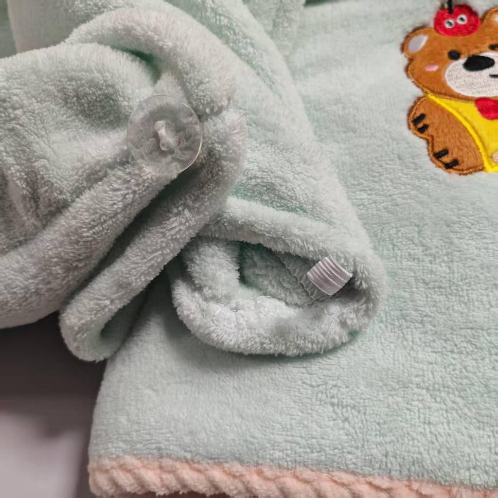 Cute Puppy Hair Drying Cap: Super Absorbent, Quick-Dry Coral Fleece Towel for Women