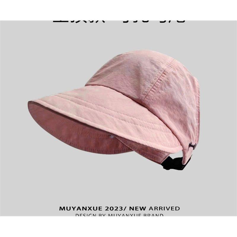 

Zhao Lusi Same Sun Hat Women s 2025 New Arrival Sun Protection Hat Summer UV Protection Peaked Cap Bucket Hat Pink-Empty Top (ponytail) One size