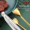Gold 304 Stainless Steel Food Tongs - Ideal for Steaks, Barbecue, Buffets, Restaurants, Towels, and Ice Cubes.