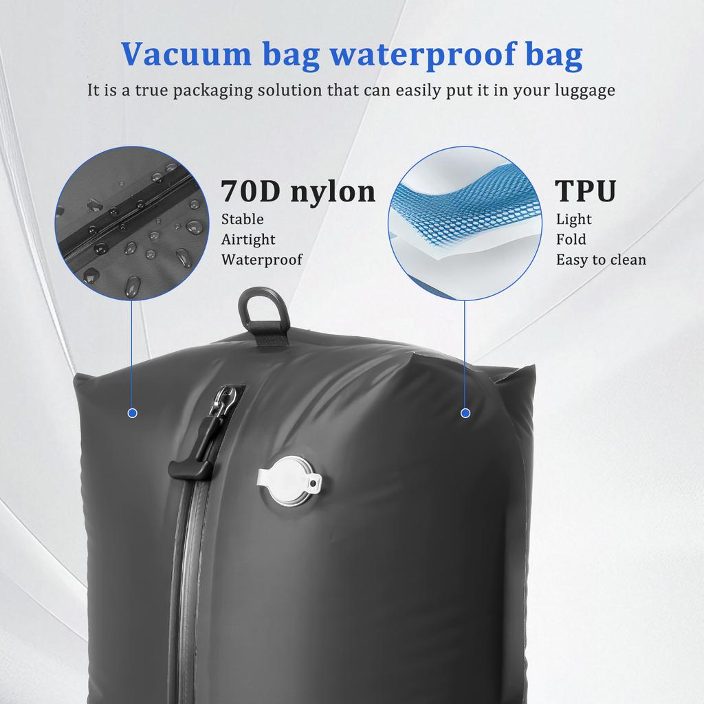 Vacuum Sealed Storage Bag Travel Clothing Compression Pack Empty Bag Space Saveing for Suitcases Backpack Luggage