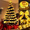 Christmas Ribbon Fairy Lights Home Decor 2025 DIY Bow String Lights Tree Ornaments Christmas Decorations New Year 2026