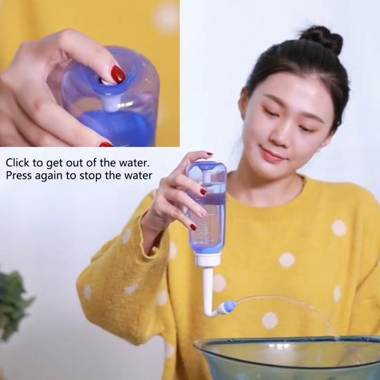 1 Set 500ML Nasal Washer Dust-proof Cover Precise Scale 60-Degree Angle Press Switch Double Nozzle Nose Wash Bottle Yoga Gym Tool