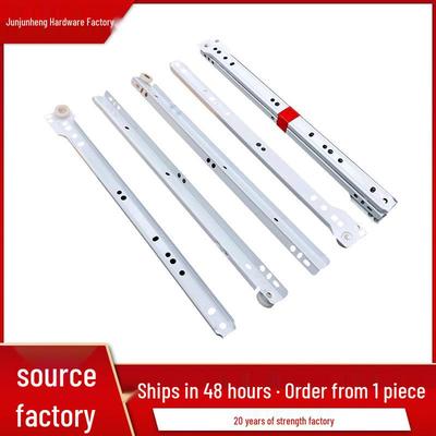 Silent Cold Rolled Steel Drawer Slide Roller Guide for Furniture 