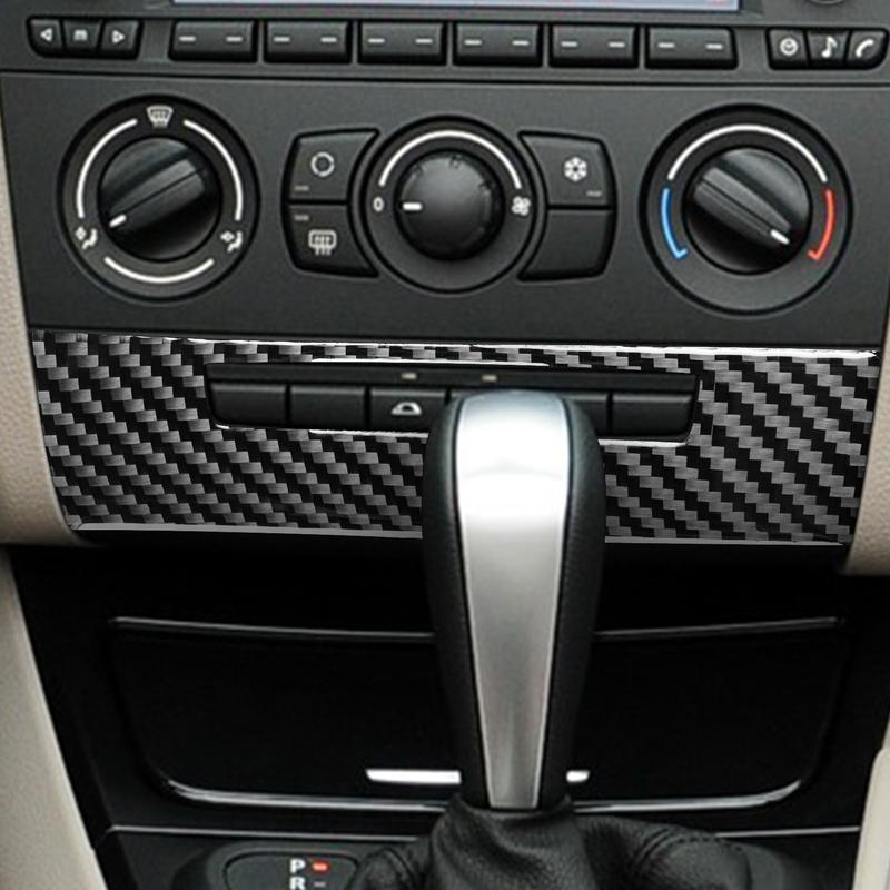 Car Seat Heating Button Panel Sticker Carbon Fiber Decals Auto Interior Accessories For BMW 1 Series E81 E82 E87 E88 2008-2013