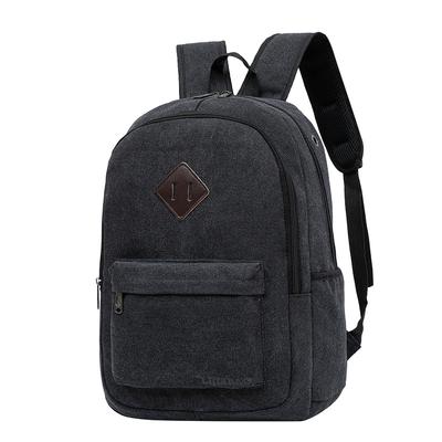 Canvas Backpack, High School Student Schoolbag, Casual Large-capacity Travel Backpack