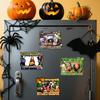 CT488-492 Halloween Magnetic Picture Frame - Holiday Photo Display Decor with PVC Fridge Magnet for Spooky Party Celebration