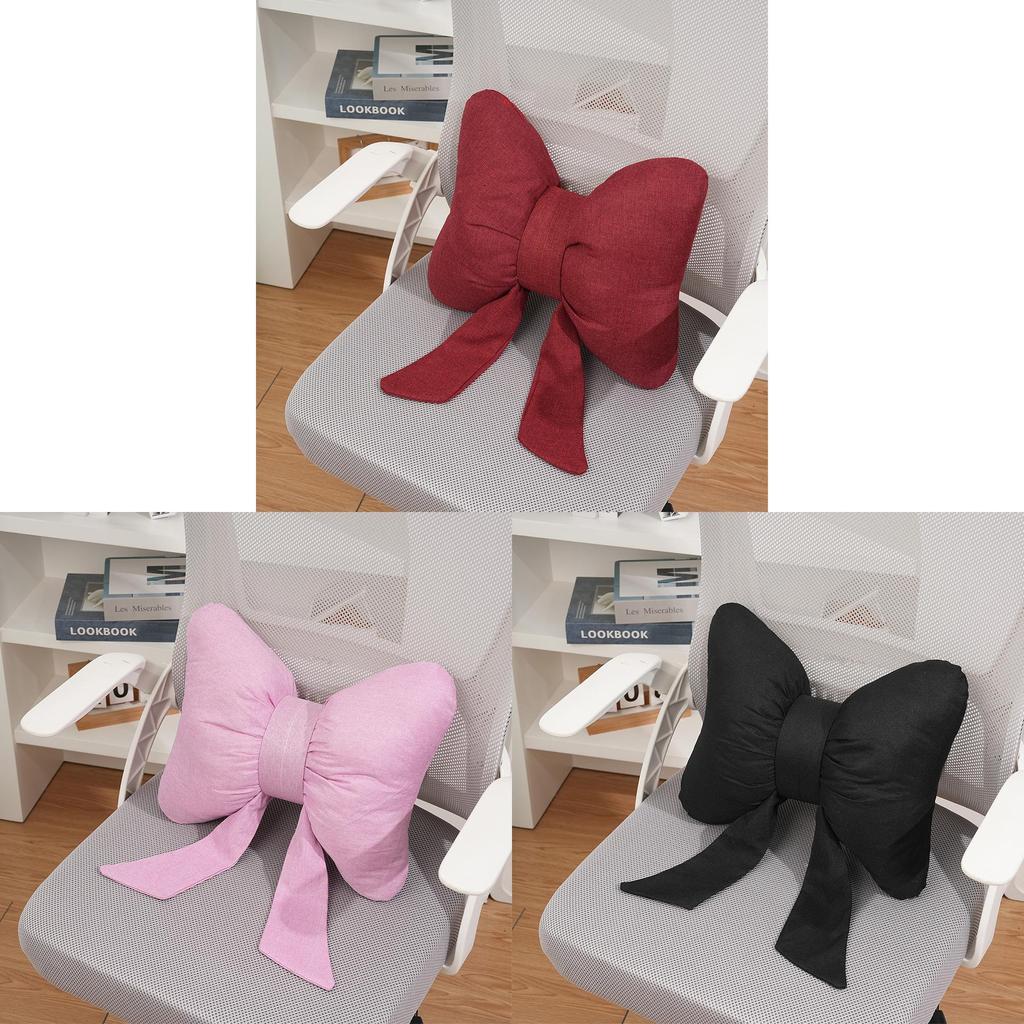 Modern Minimalist Polyester Butterfly Knot Throw Pillow For Living Room Decor