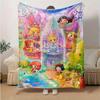 1 Stück, Disney Prinzessinnen (3) Gemütliche Flanell-Kuscheldecke Perfektes Geschenk für Schlafzimmer, Wohnzimmer, Reisen, Camping, Auto