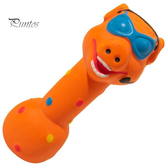 Kauspielzeug für Hunde aus Latex, robust, bissfest, Hantel-Kauspielzeug, Reinigung der Mundgesundheit, Vorbeugung von Zahnstein, lustiges Hundespielzeug für mittelgroße und große Rassen