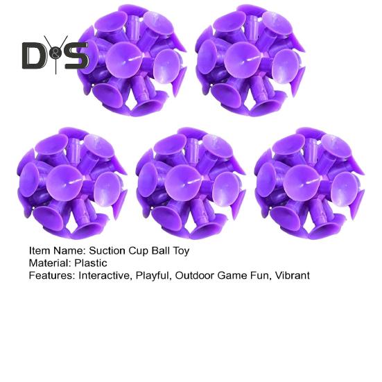 5Pcs Suction Cup Ball Toy Interactive Toss And Stick Balls with Mini Suction Cups Kids Throwing Ball Game for Indoor And Outdoor Play