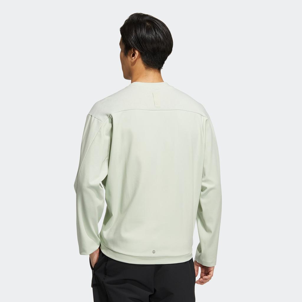 adidas Moletom Premium de Gola Redonda Manga Longa Pulôver Tops Masculinos Verde HM2943