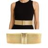 Trendy Brand Wide Corset Belt Luxury Design Stretch Cummerbunds Elastic Waistbands  For Woman