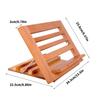 Support de lecture pliable en bois peu encombrant avec clip pour page, angles réglables, support pour manuel, partitions de musique, livre de cuisine