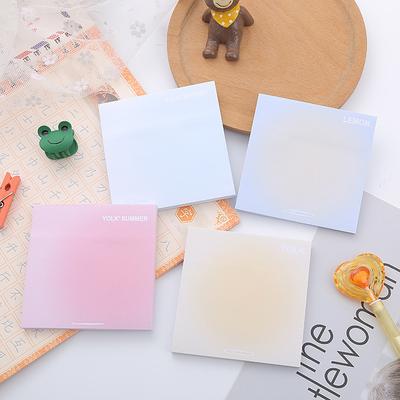Farbwechselnde Haftnotizen Macaron Color Memo N-Mal Haftnotizen Abnehmbare Schülernotizen