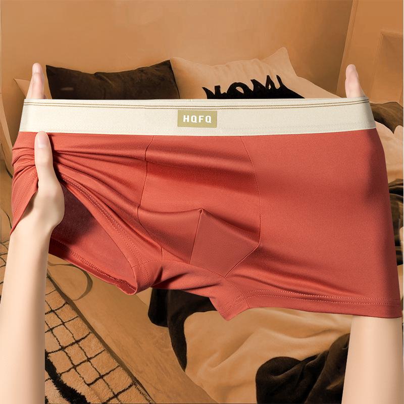 

Новые мужские дышащие боксеры-брифы средней посадки из эластичного материала, приятного к коже - Удобное нижнее белье L (suggested 40-50 kg)