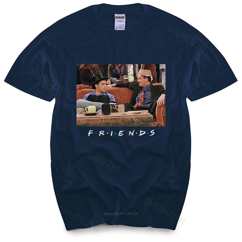 Friends MenS Joey And Chandler Hats TShirt summer fashion tshirt men cotton tops euro size boys gifts S