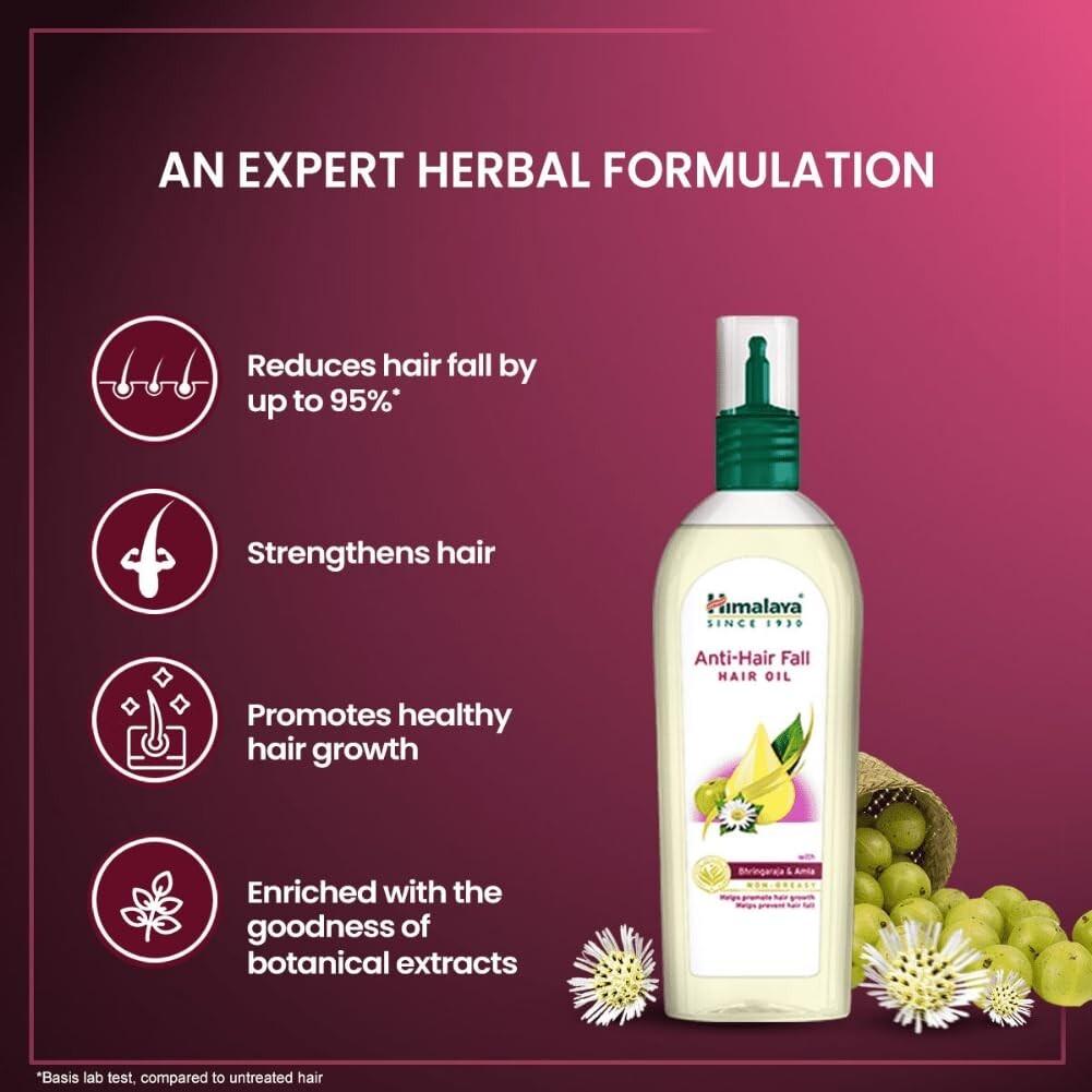 Himalaya Anti-Hair Fall Hair Oil | Non Sticky Hair Oil For Women & Men 200ml