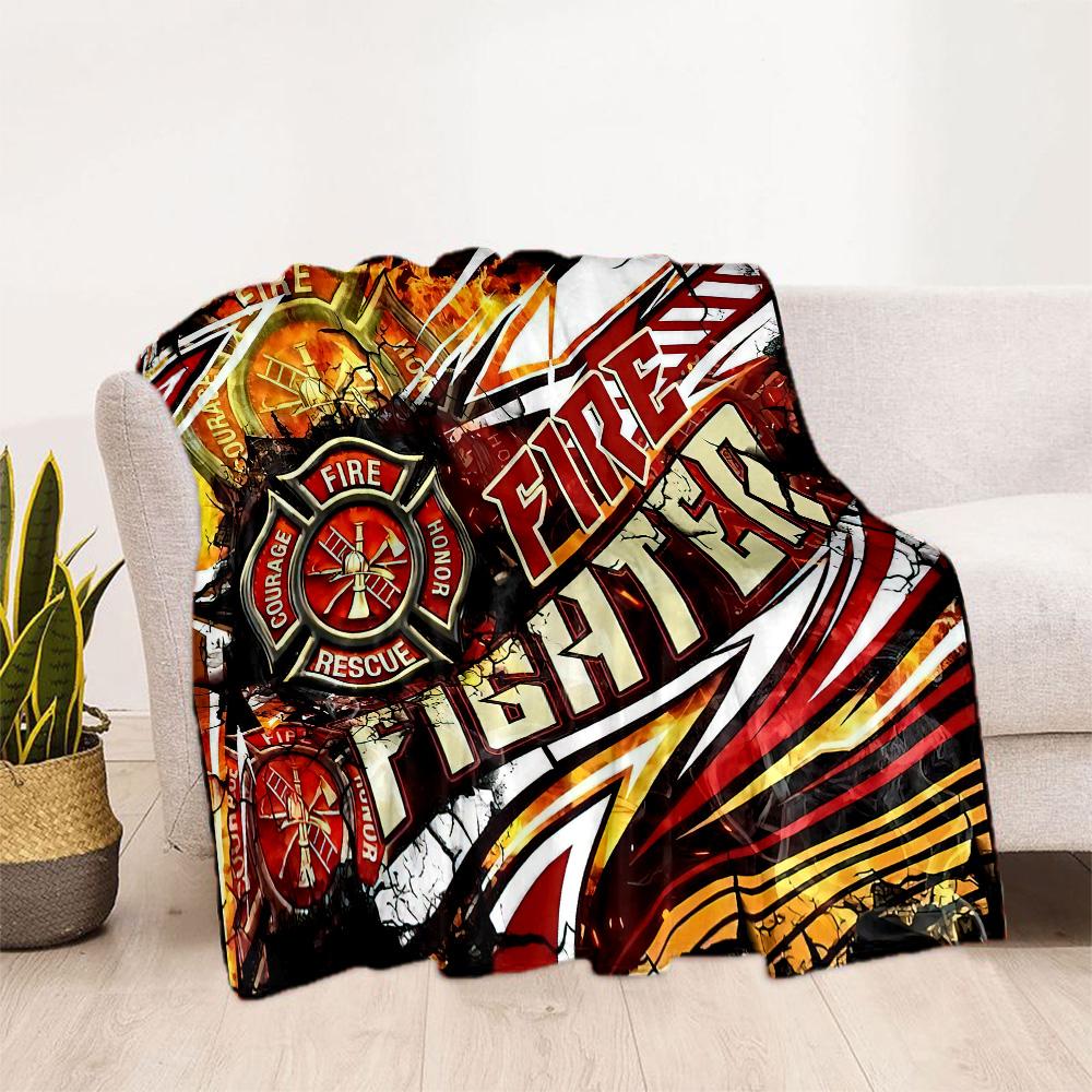 Firefighter Tribute Blankets are suitable for living rooms,making them an ideal choice for outdoor travel and gifts.