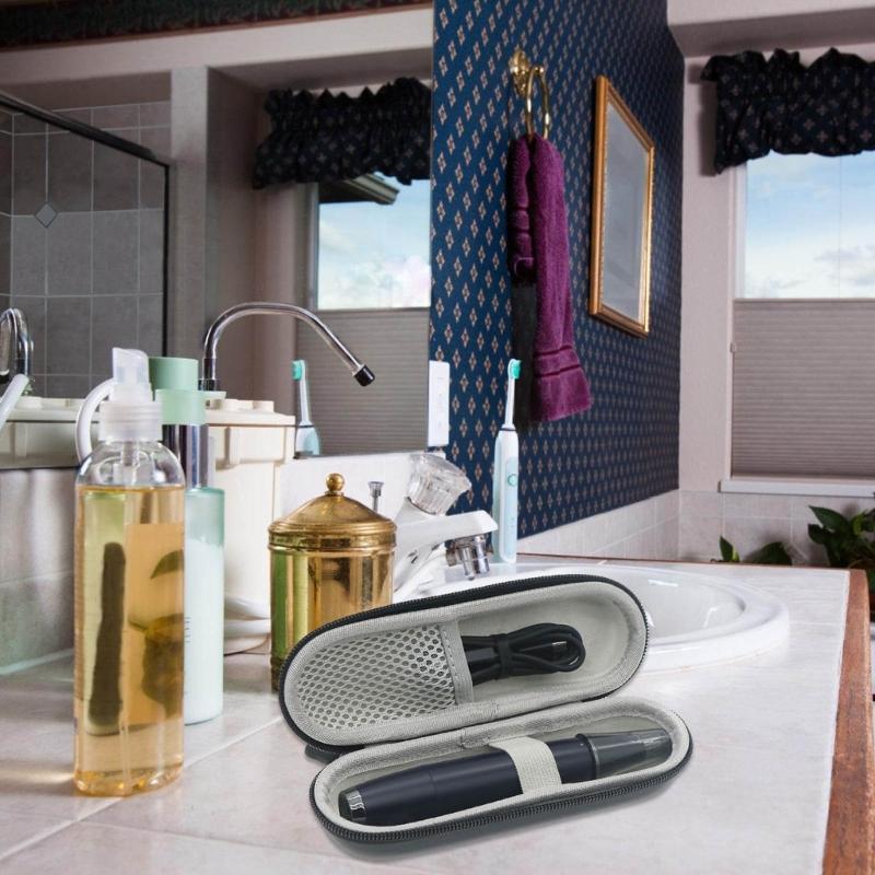 EVA Hartes Reise-Trageetui Aufbewahrungstaschen Weiche Auskleidung für Nasenhaartrimmer Schutzkoffer