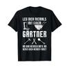 Gärtner Leg dich nicht mit einem an Hobby T Shirt black s vintage Washed Casual Unisex designer clothes Comfortable Versatile