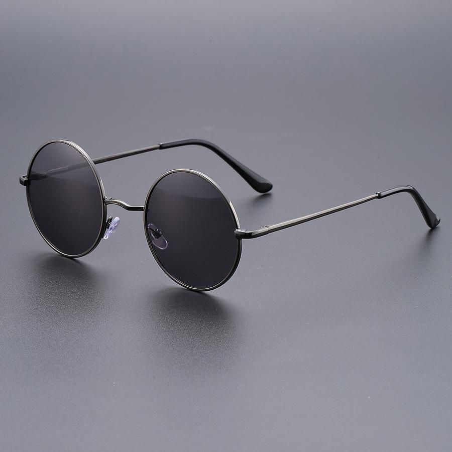 Round Punk Sunglasses Men Vintage Multi-color Metal Sun Glasses Trendy Classic Luxury Brand Designer Shades Eyewear