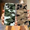 Phone Case For iPhone 16E 15 16 14 13 12 11 Pro Max XS Max 7 8 16 Plus SE2 Soft TPU Clear Cover Camouflage Camo Military Army