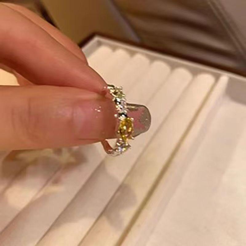The Owner Recommends Super Beautiful Ring Female Niche Design Fashionable Personalized Ins Ring Light Luxury High-end Feeling Index Finger Ring Female