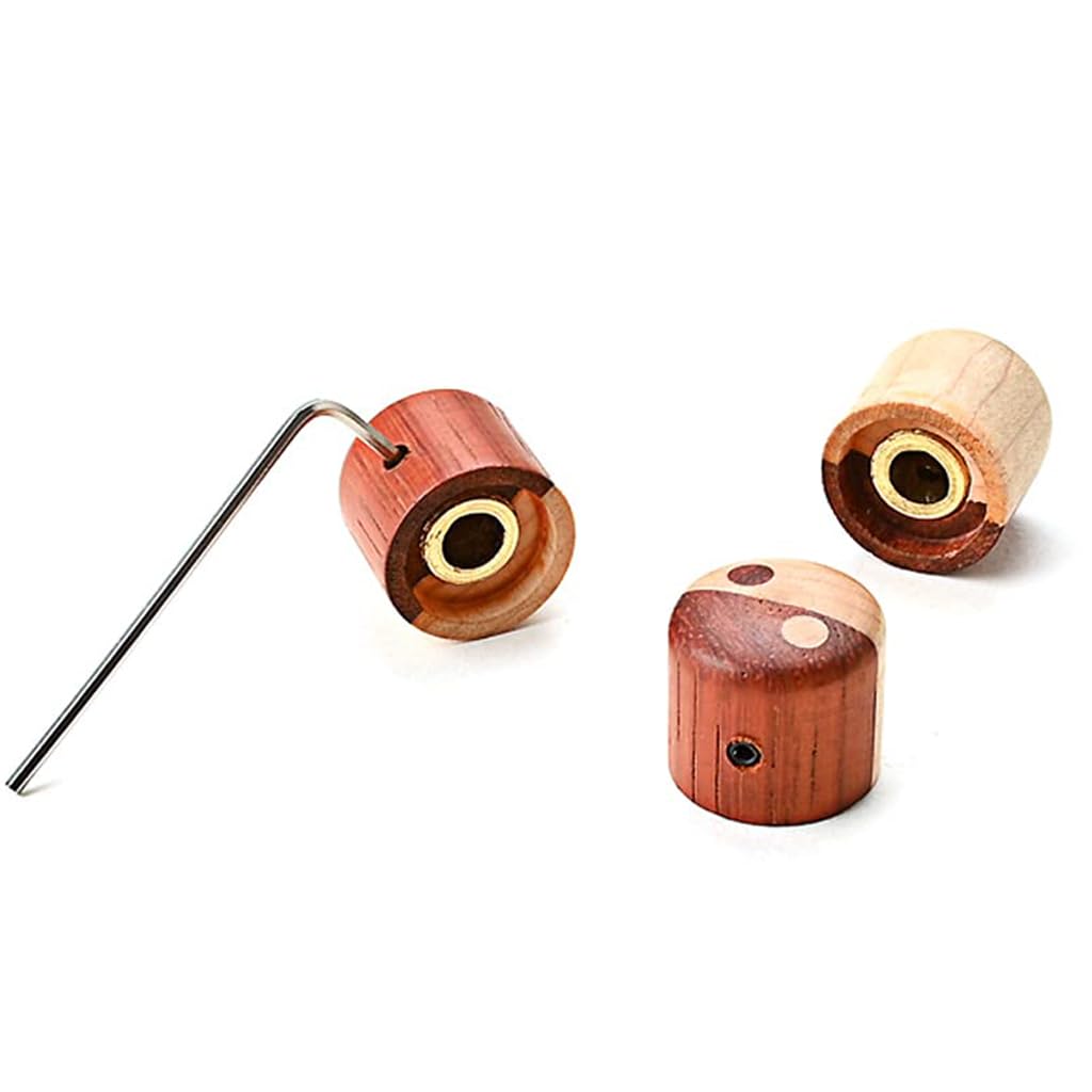 Деревянные ручки управления громкостью для гитары и бас-гитары, купольные ручки для электрогитары или Precision Bass, ручки, ручки, ручки, (коричневый)