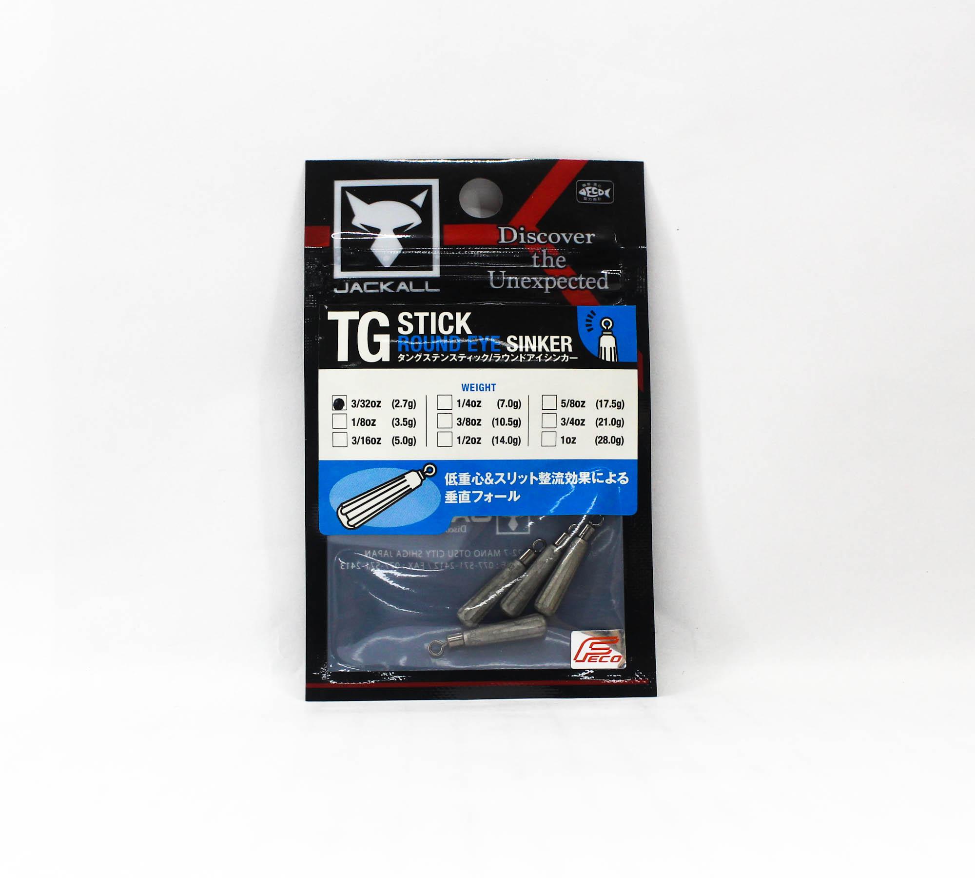 

Jackall Tungsten Stick Round Eye Sinker Size 2.7 grams (1686)