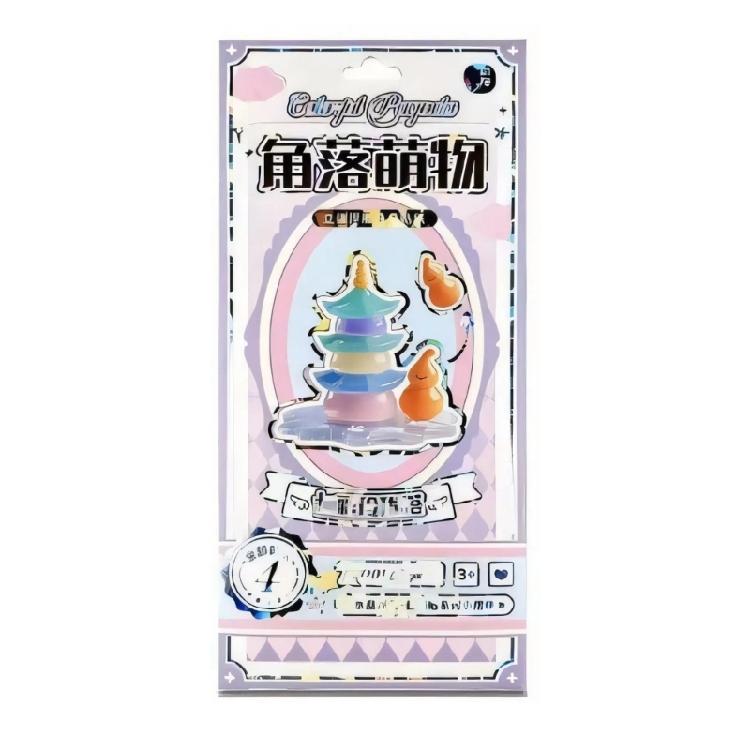 

1Sheet 3D Puffer Sticker Decorative Sticker Cartoon Bubble Decal Stackable Embossed Sticker for Journals Scrapbooking фиолетовый