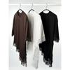 Women's 2026 New Fashion Casual Round Neck Lace Patchwork Solid Color Loose Short Sleeve T-Shirt