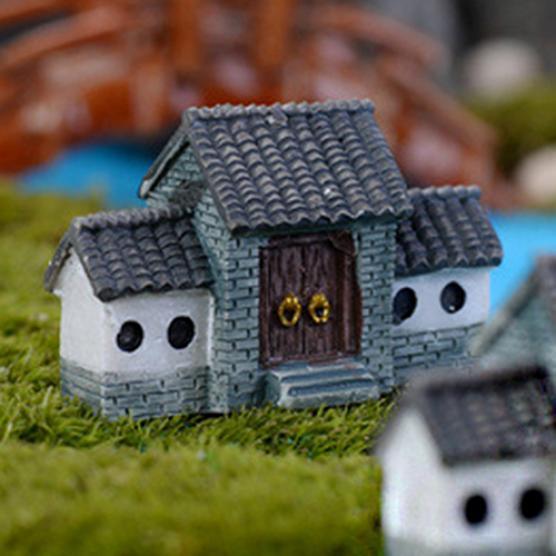 Casa de muñecas en miniatura, casa DIY, Villa, bosque, maceta de hadas, jardín, decoración del hogar