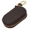 Negues Key Case for Smart Keys, Women's, Compact, Small, Cute, Dark Brown