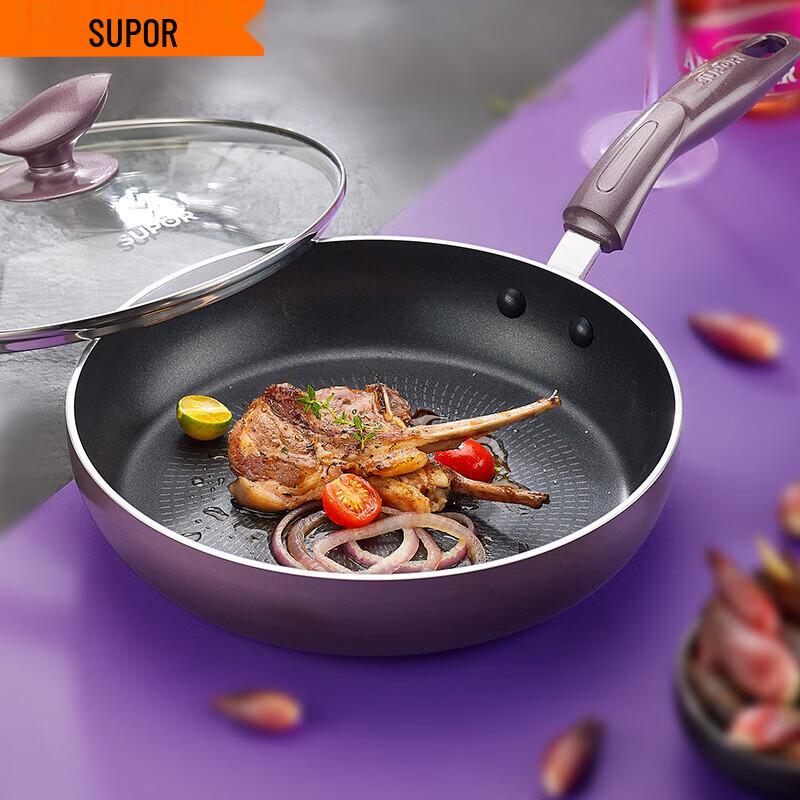 Supor 26cm Non-Stick Frying Pan with Lid