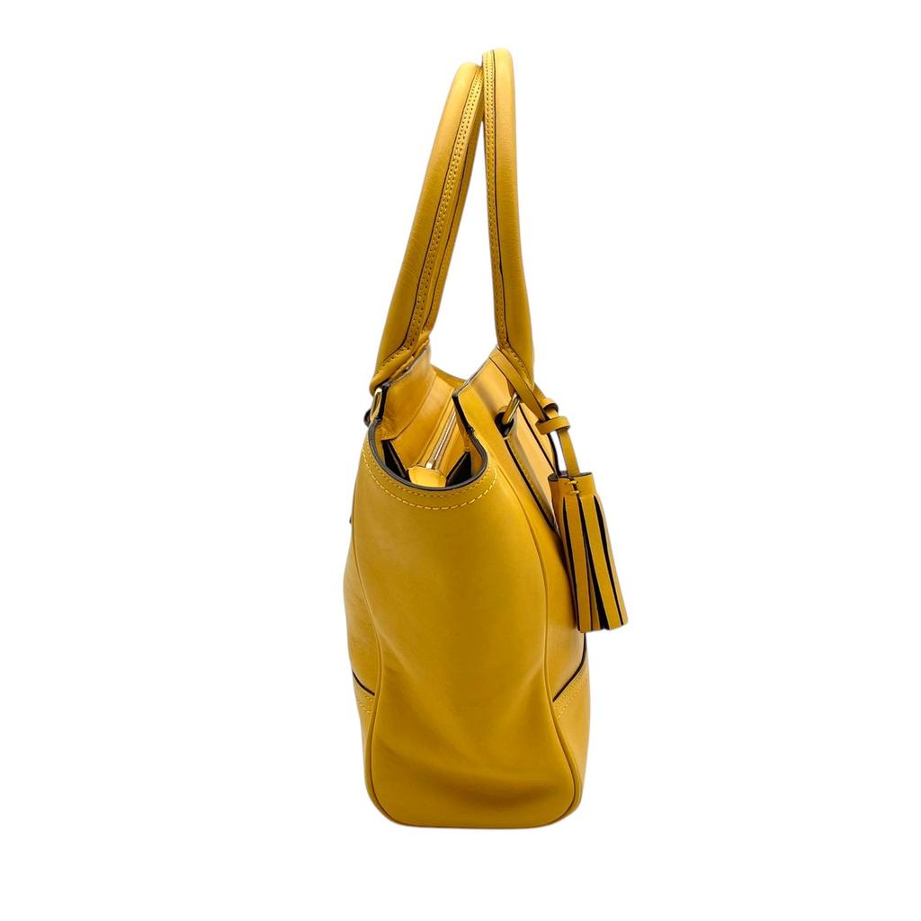 Used COACH Handbags and Carryalls Legacy Legacy Leather Candace CarryallHandbag yellow leather Women