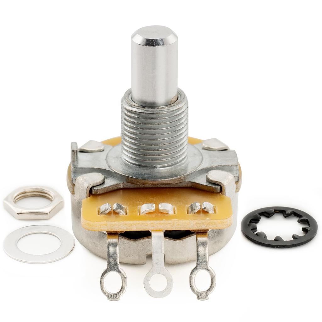 CTS 450 A250K Pot Standard Solid Shaft Potentiometer for Electric Guitar Bass of 3/8" 10% A-Curve (Set 10)