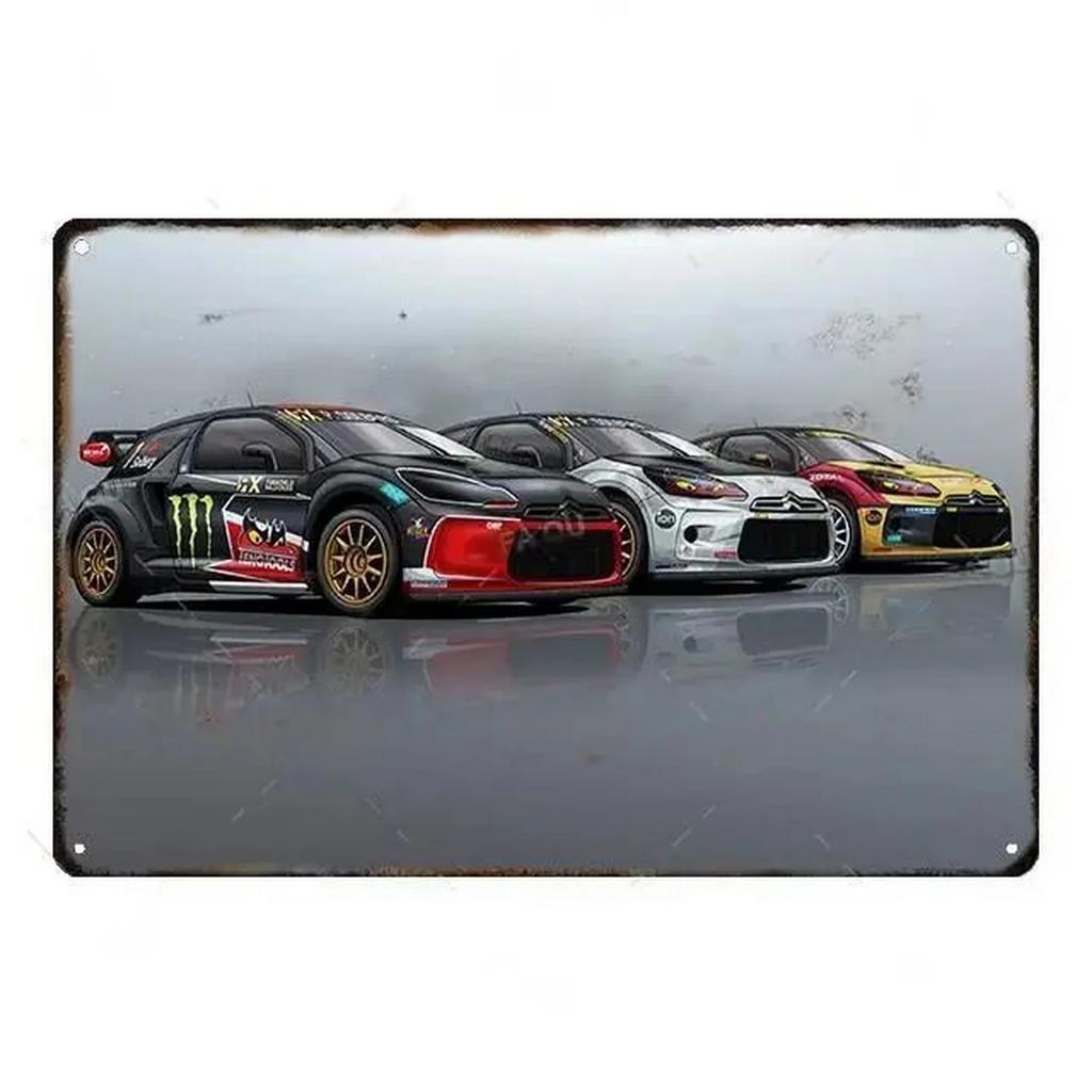 Plaque Metal Tin Signs Off Road Cars Wall Decoration Vintage Art Posters Iron Painting for Man Cave Home Cafe Garage Club Bar