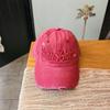 Cotton Baseball Cap For Men And Women With Embroidered Letter Design Sun Protection Casual Style