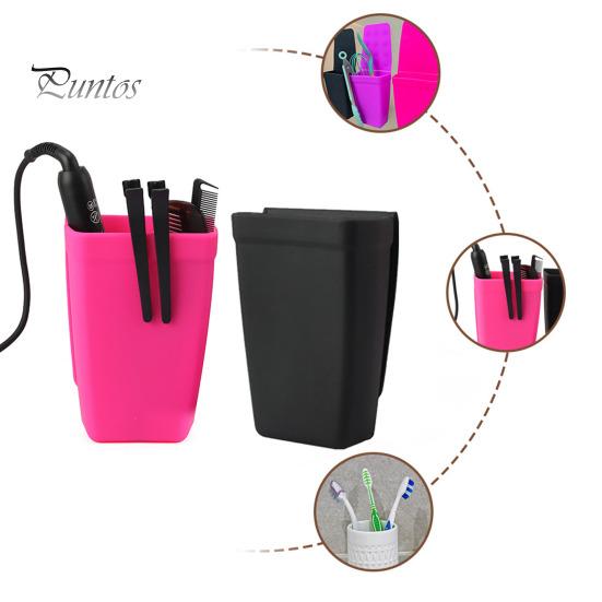 Strumento per lo styling dei capelli Borsa in silicone Ventosa Resistente al calore Piastra per capelli/Ferro arricciacapelli Custodia per organizer per strumenti per capelli