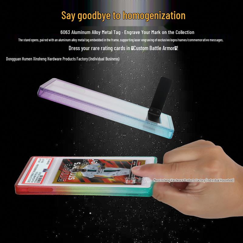 TPU Silicone Protective Case for PSA Graded Pokémon Star Collector Cards with Backplate