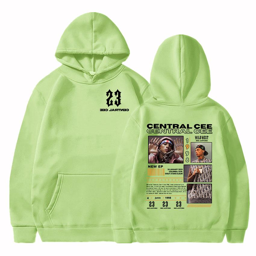 Central Cee CAN'T RUSH GRETNESS Mikiny s potiskem Pulovry s kapucí s dlouhým rukávem Streetwear Rapper Potisk Móda Oblečení Unisex
