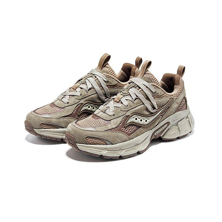 Saucony 2K Cavalry Retro Comfortable Slip Resistant Durable Low Top Casual Running Shoes Unisex sneaker Coffee-Brown S79053-6