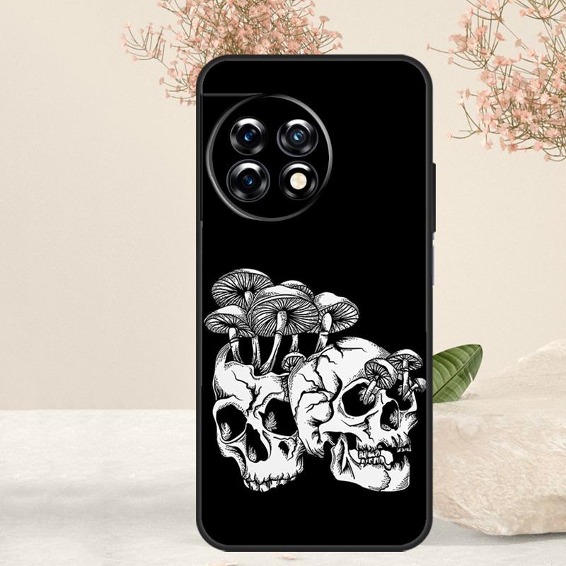Skull Gothic Creepy Pastel Goth Case For OnePlus 12R 10T 8T 9R 10R OnePlus 12 11 9 10 Pro Nord CE 2 3 Lite N10 N20 N30 Cover