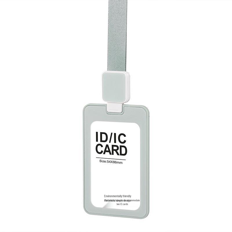 Custom Logo Retractable Lanyard ID Card Holder for Employees, Students, and Meal Cards