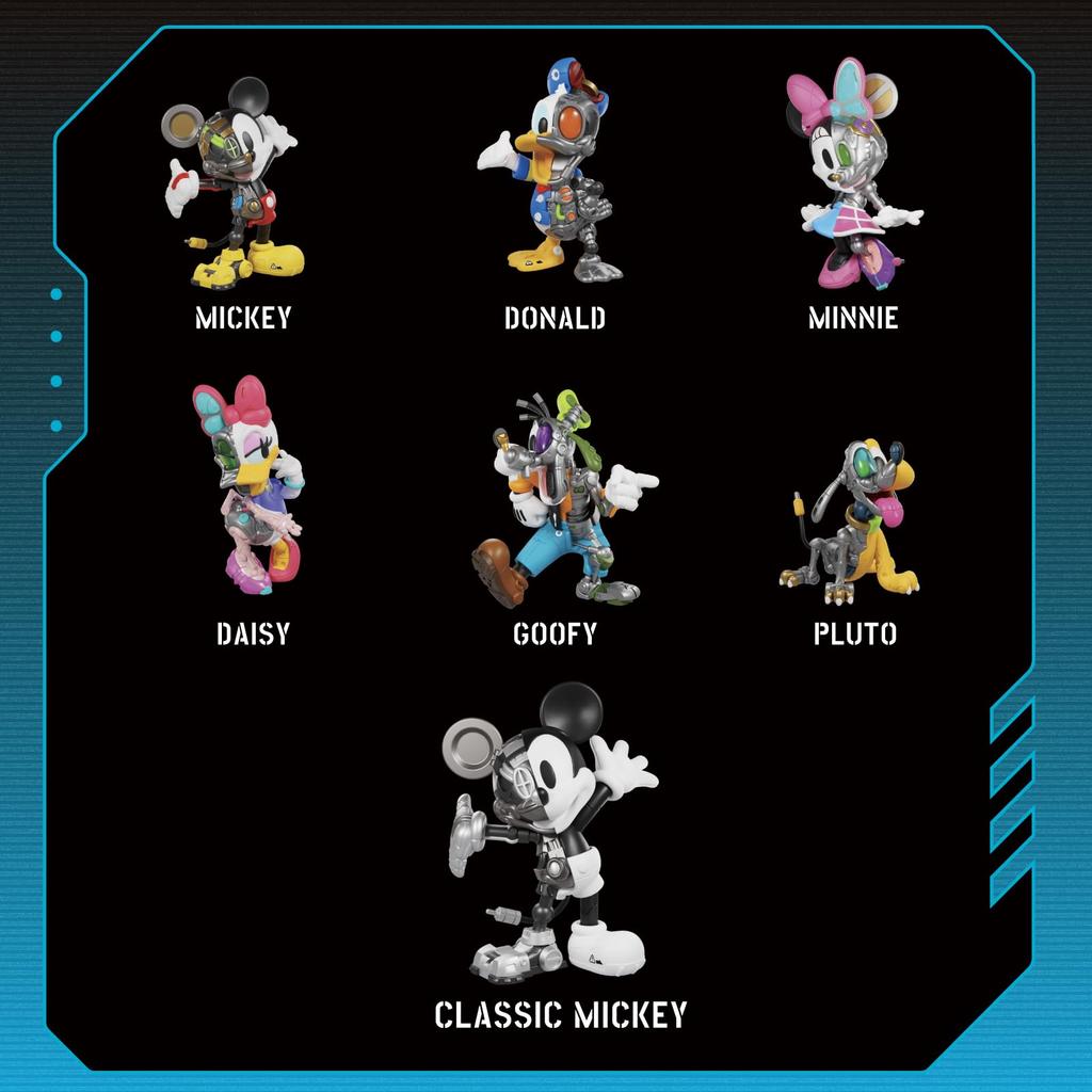 52TOYS BLINDBOX X MICKEY MOUSE [CYBORG SERIES] Trading Figure, Blind Box, Collectible Figure, Mickey Mouse, Pre-painted, Gachapon, Desktop