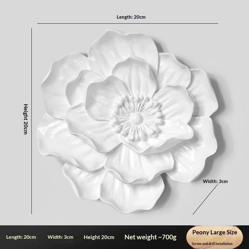Three-dimensional Flower Wall Decoration Creative Lotus Goldfish Decoration Wall Hanging Living Room Sofa TV Background Wall Pendant