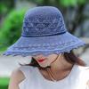 WTEMPO Summer Foldable Hats for Women Large Brim Sun Protection Hats Hollow-out Breathable Vacation Travel Seaside Beach Cool Hats