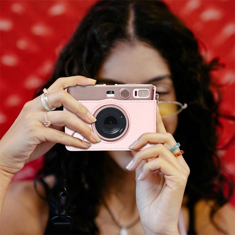 Retro Styl Lekka Torba na Aparat z Regulowanym Paskiem na Ramię Ochronna Wyściółka na Uchwyt do Kamer Mini EVO