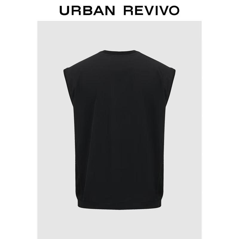 UR2025 Trendiges ärmelloses Herrenhemd mit Buchstabenmuster